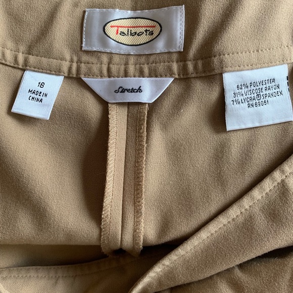 Talbots stretch camel trousers 18 - Picture 5 of 5